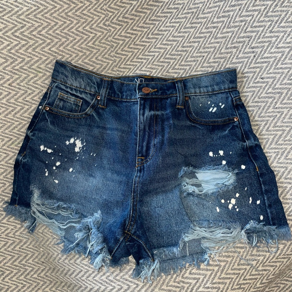 Distressed Denim Shorts Size 5